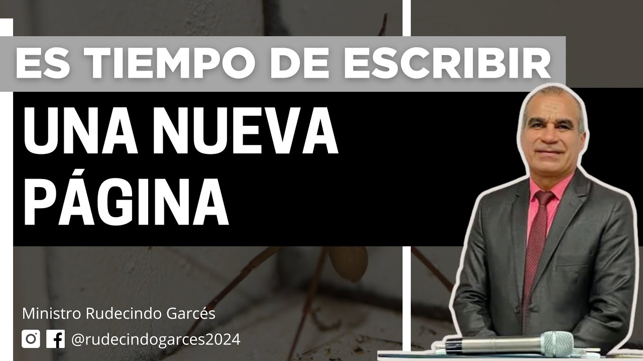 Tiempo de escribir una nueva p&aacute;gina | Rudecindo Garc&eacute;s