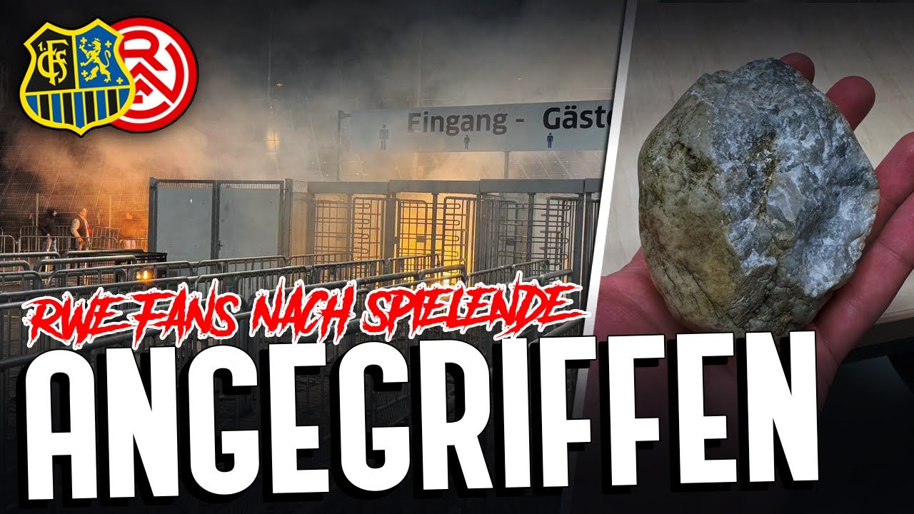 Fackeln und Steine: Saarbrücken-Ultras greifen RWE-Fans im Gästeblock an!