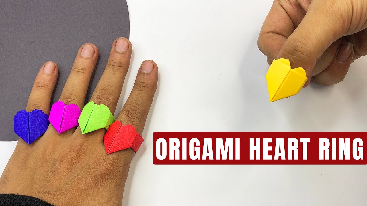 ✨ DIY Origami Heart Ring 💍 | Valentine’s Day Paper Craft Gift Idea