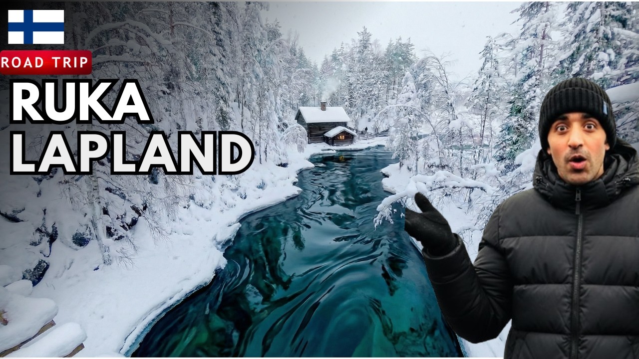 Road Trip to Ruka | Frozen Waterfall - Oulanka National Park | Lapland Series EP. 6 