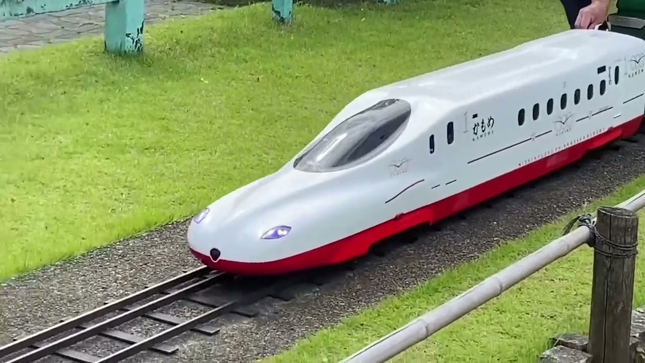 新宿交通公園お楽しみトレインミニ鉄道ミニ新幹線西九州新幹線N700Sかもめ号