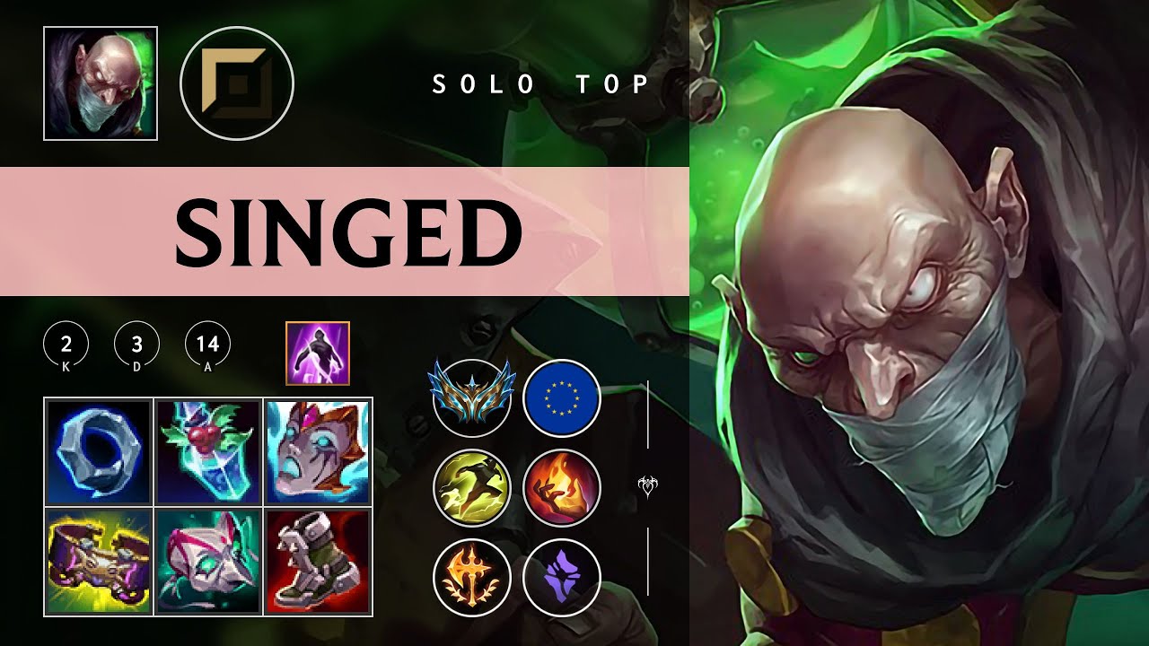 Singed Top vs Shen - EUW Challenger Patch 26.01