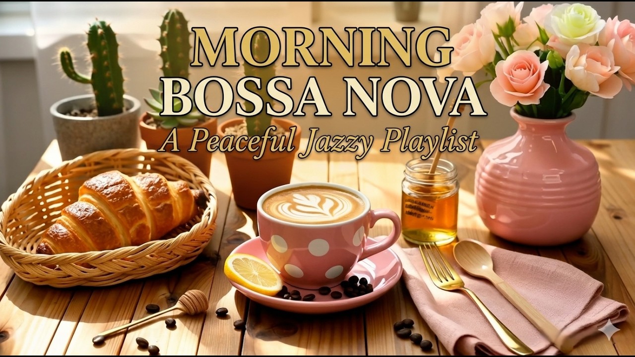 Morning Jazz Bossa Nova ☕ Cozy Coffee Shop Ambience for Study, Work & Relax