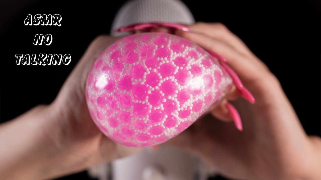 ASMR - Amazing stress ball ✨- Squeezing, ball on mic - The most satisfying triggers | NO TALKING 🤫