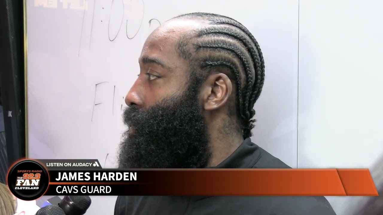 James Harden reacts to Cavs 112-84 win over the Nets where he scored 16 points and had 9 assists