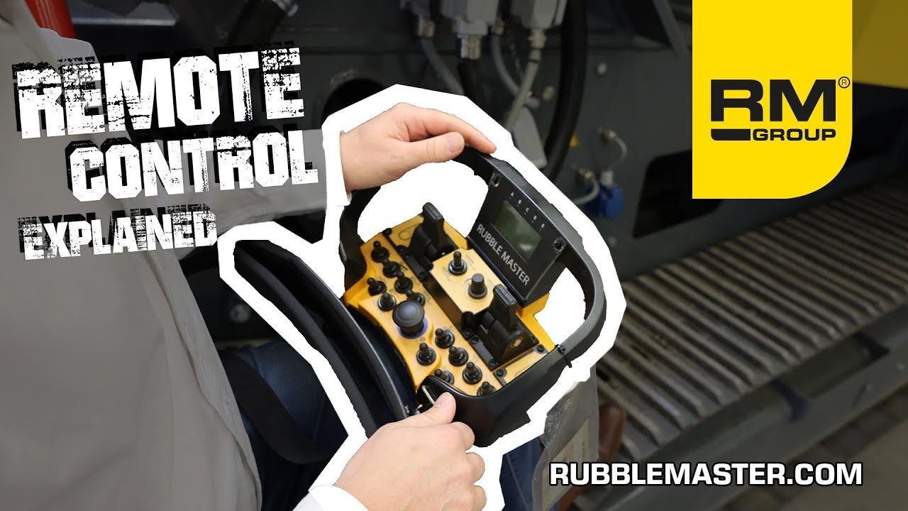 Mobile Crusher REMOTE CONTROL explained! | RUBBLE MASTER