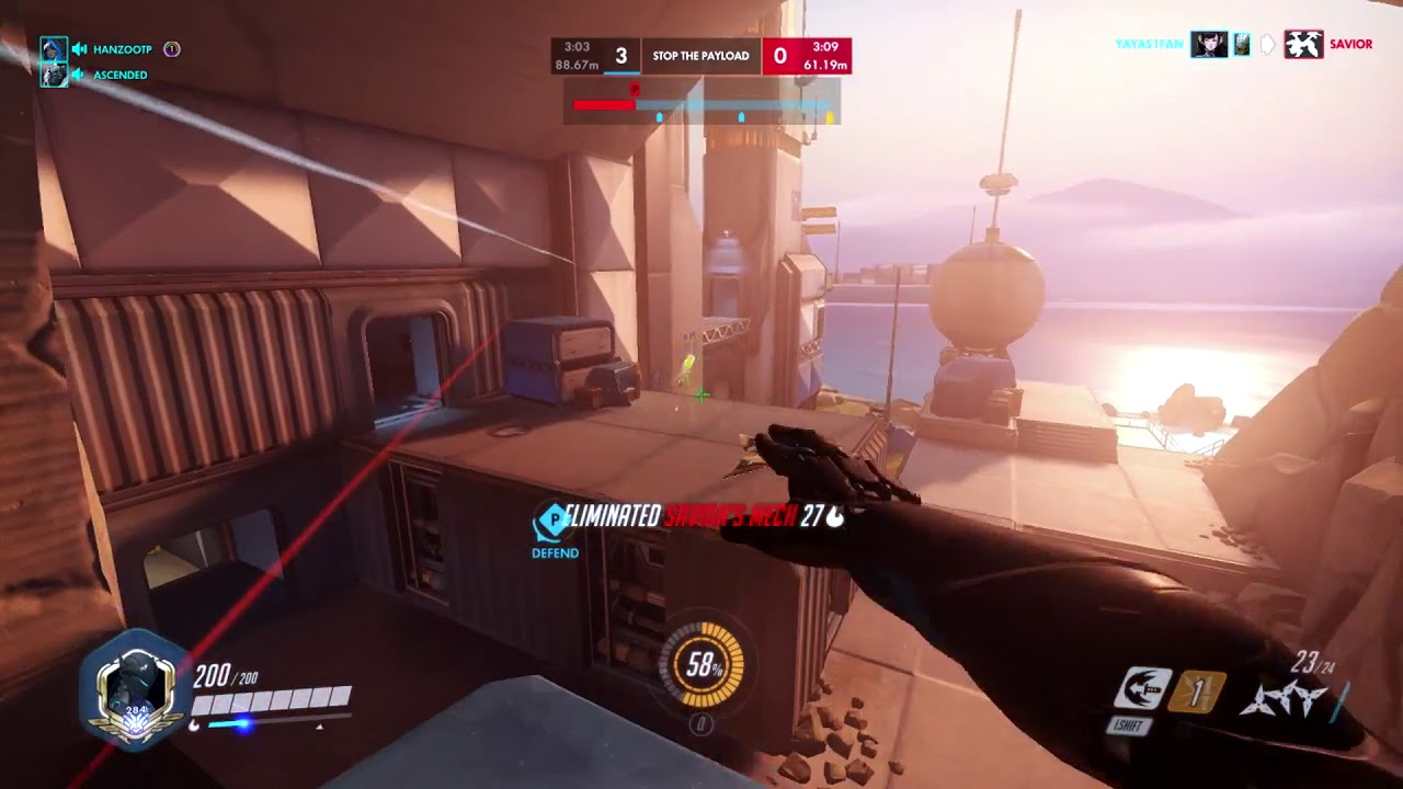 OW ShaDowBurn Playing Genji 36:2 on Gibraltar