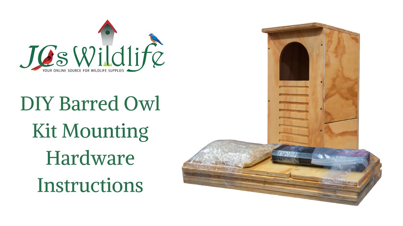 DIY Barred Owl Nesting Box Kit Mounting Instructions