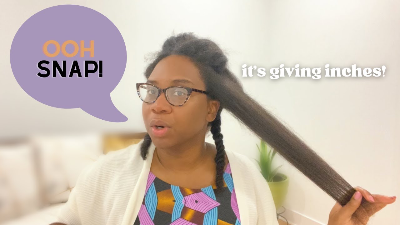 2024 LENGTH CHECK on my waist length natural hair! Retaining length (6 inches)🙏🏾🙏🏾