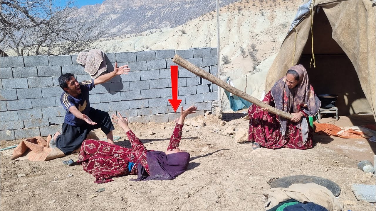 Taking Zari back to the tent with your hands tiedا