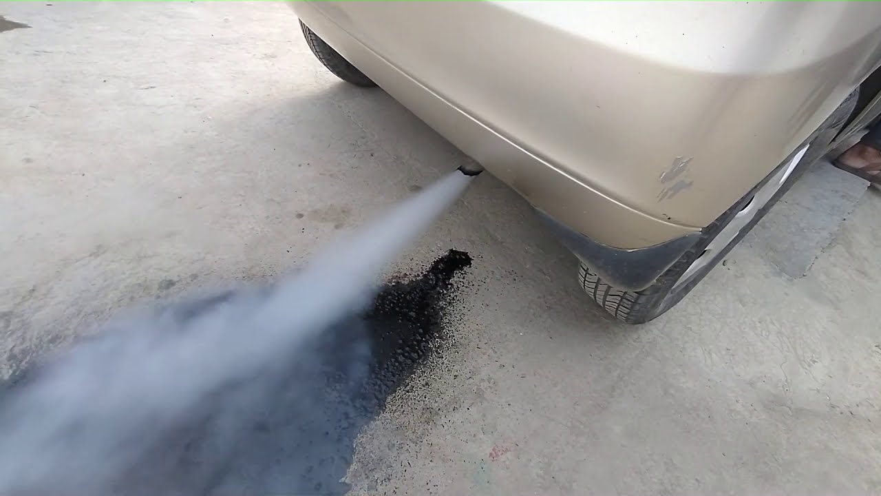 cleaning suzuki wagon r exhaust with water 🤮