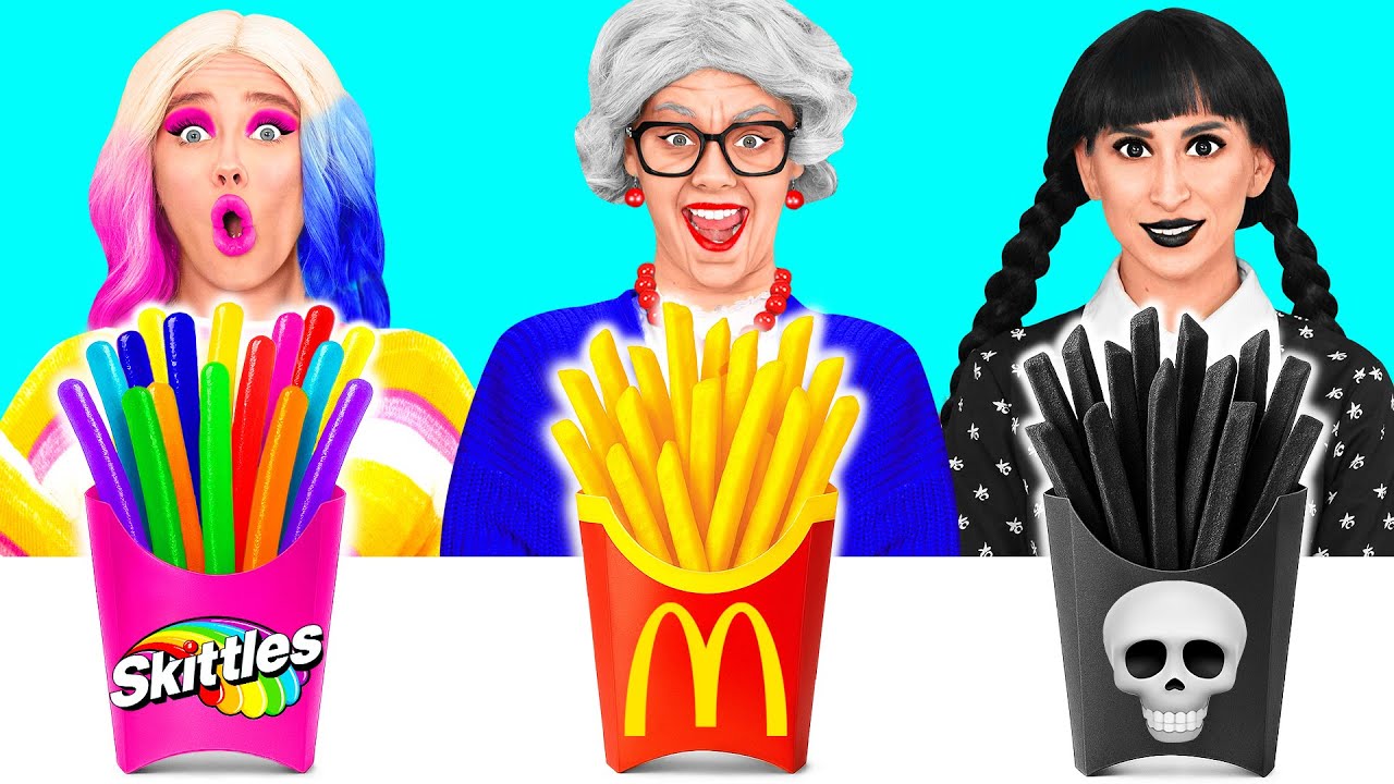 McDonald's Wednesday vs Grandma Cooking Challenge | Funny Food Challenges by Crazy DO