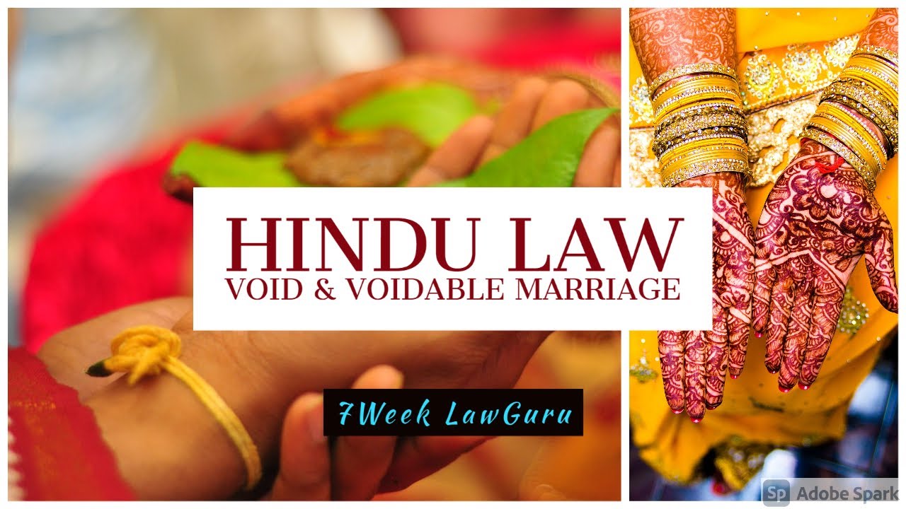 Difference Between Void and Voidable Marriage | Hindu Law | in Hindi | Easy Way