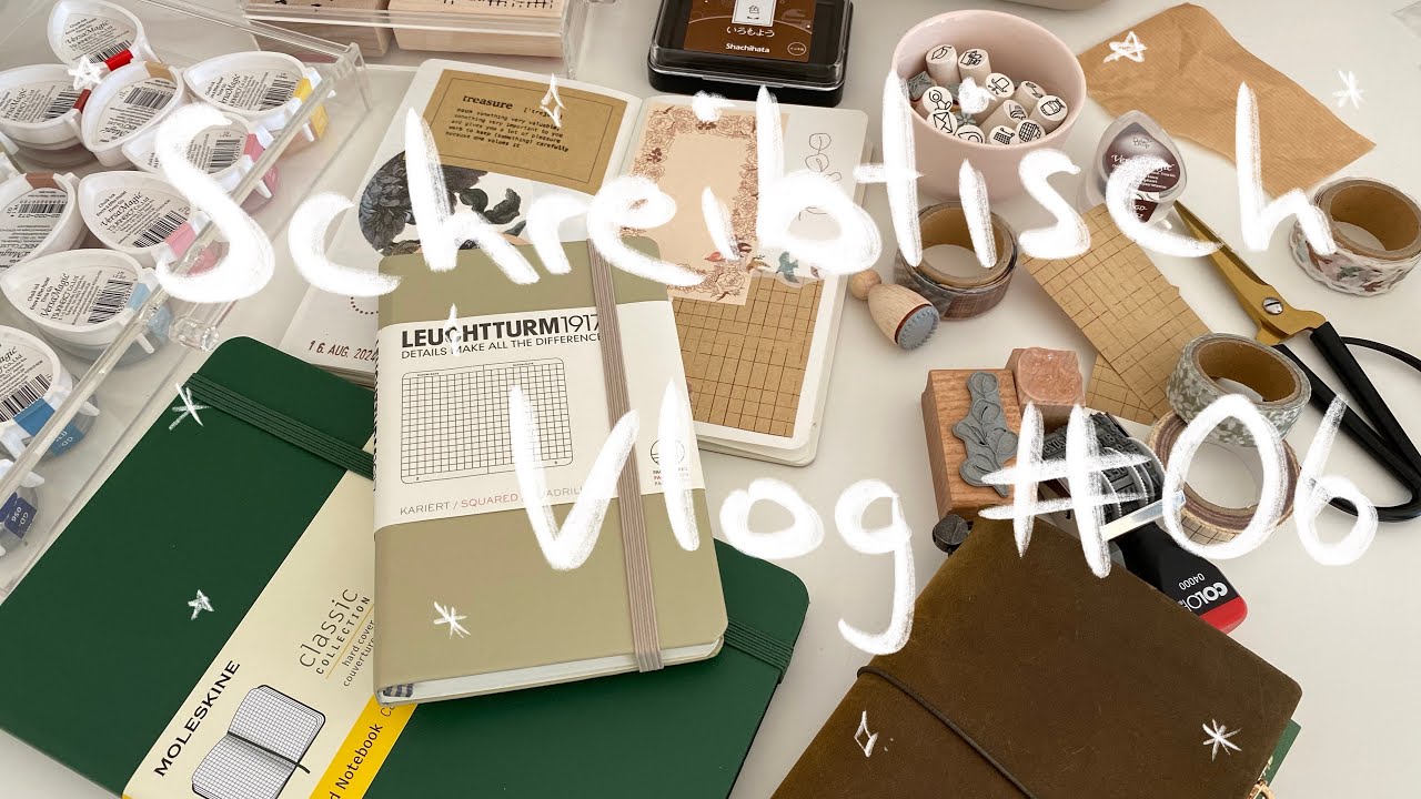 Schreibtischvlog #06 | Plannerstruggle, Happy Mail, Klebschneiderei