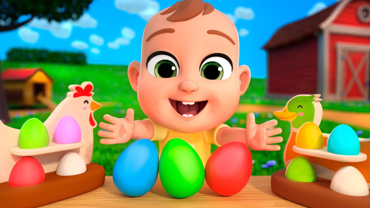 Hickety Pickety My Black Hen | Learn Colors Song | Lalafun Nursery Rhymes & Kids Songs