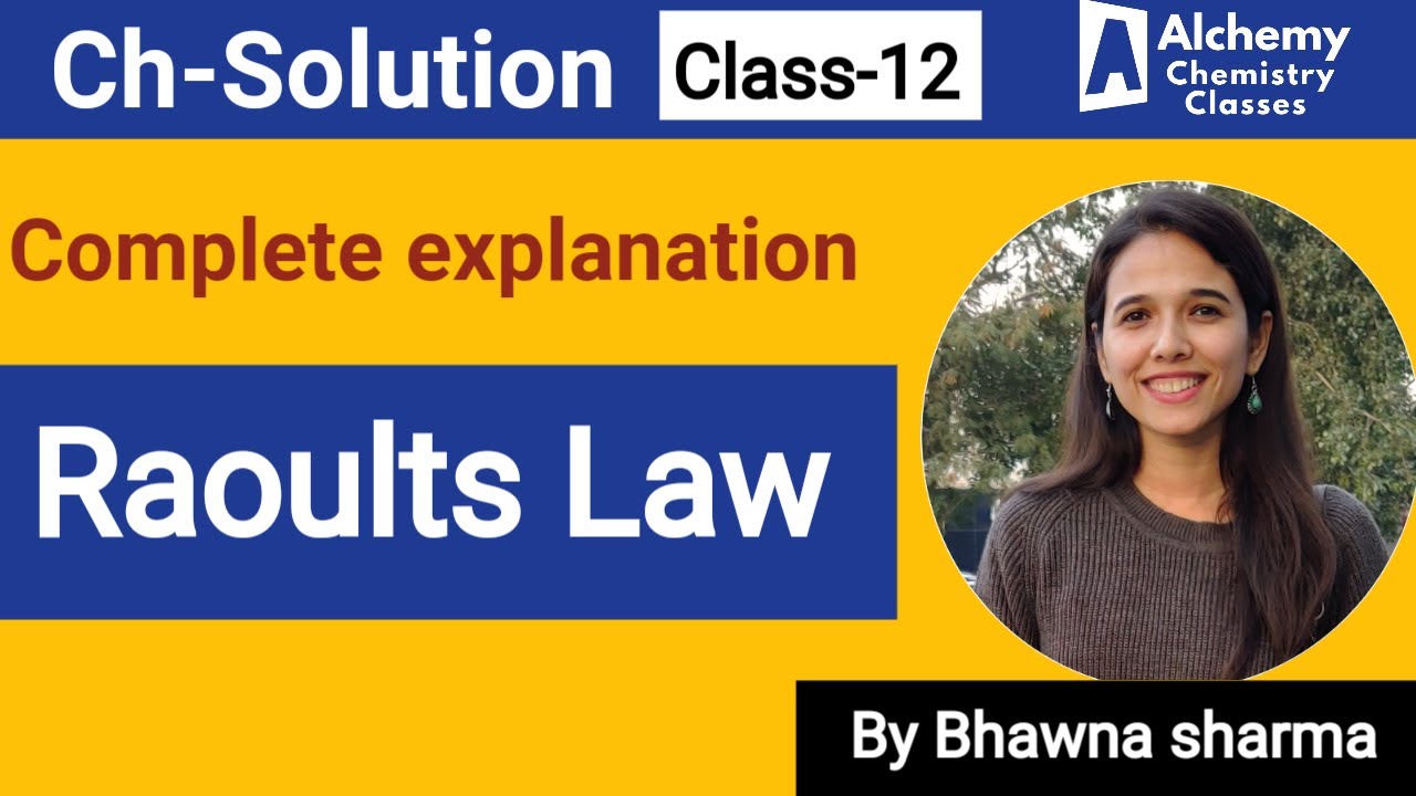 Raoults law | solution | chemistry class-12