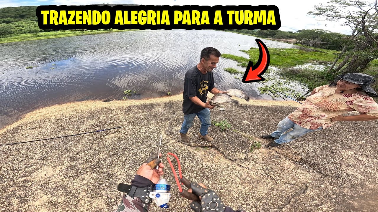 Pesca Com Estilingue. Trazendo Alegria Para A Turma.