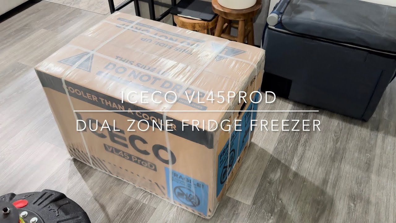 Unboxing of the ICECO VL45 ProD Dual Zone fridge/freezer