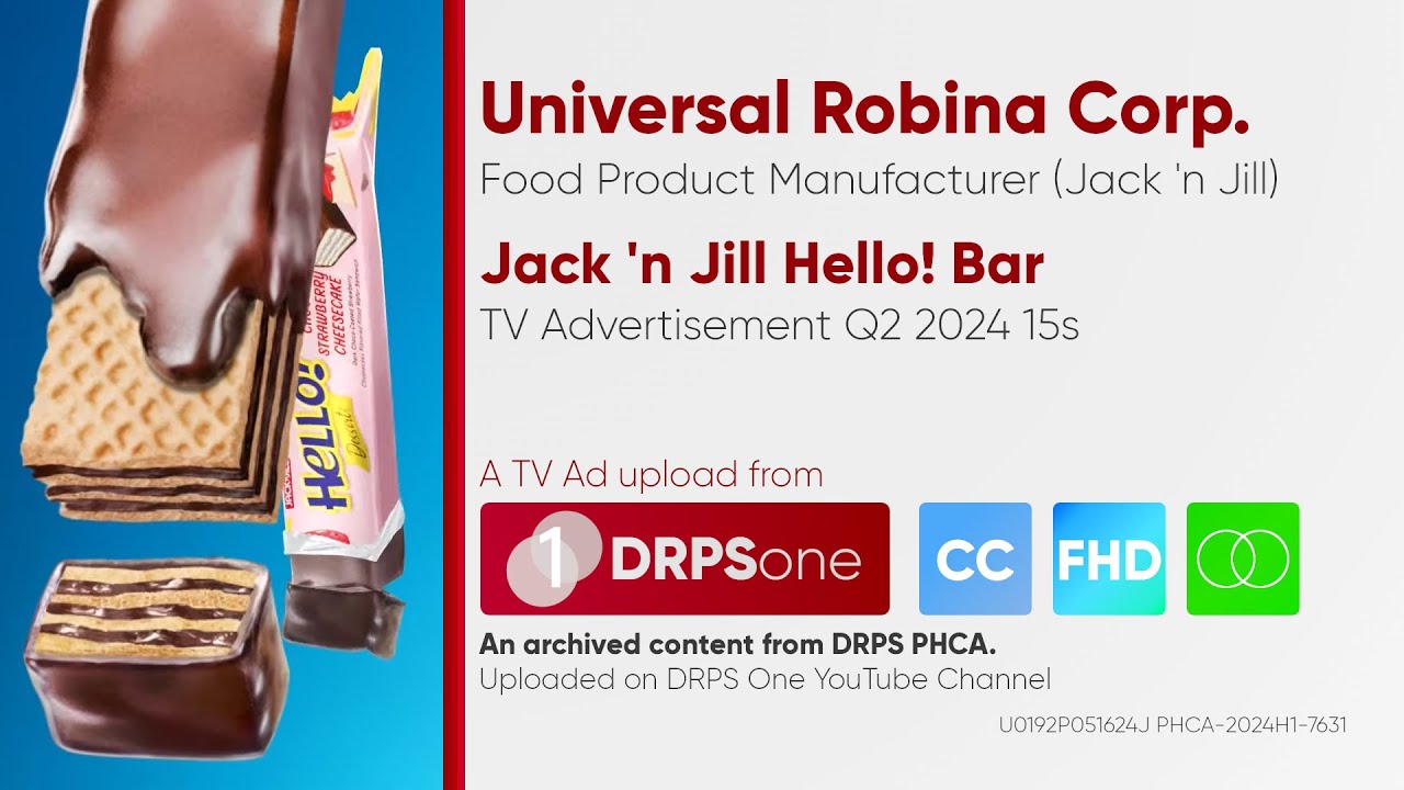 Jack 'n Jill Hello! Bar TV Ad Q2 2024 15s (Philippines) [CC/HD/ST]