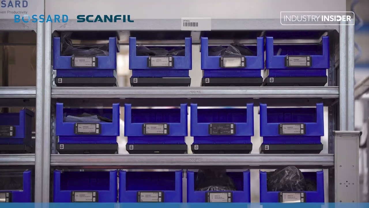 System logistyczny Bossard SmartBin w fabryce Scanfil Mysłowice
