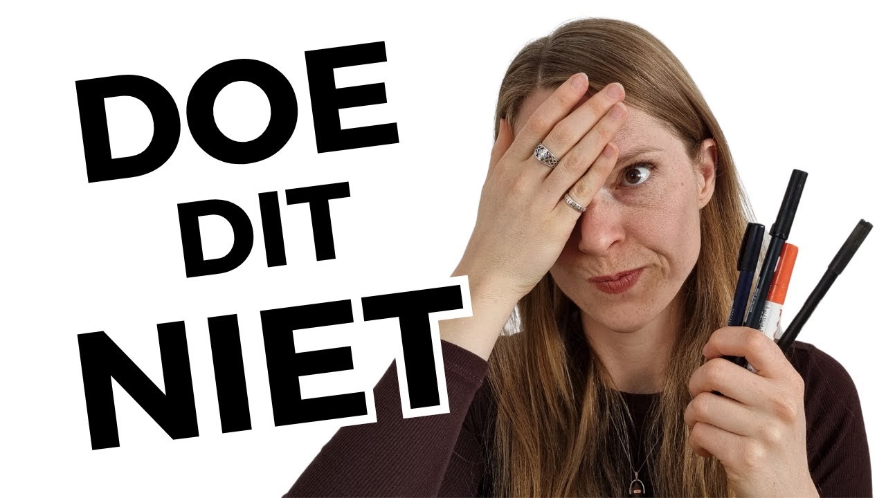 Zo gaat je brushpen kapot