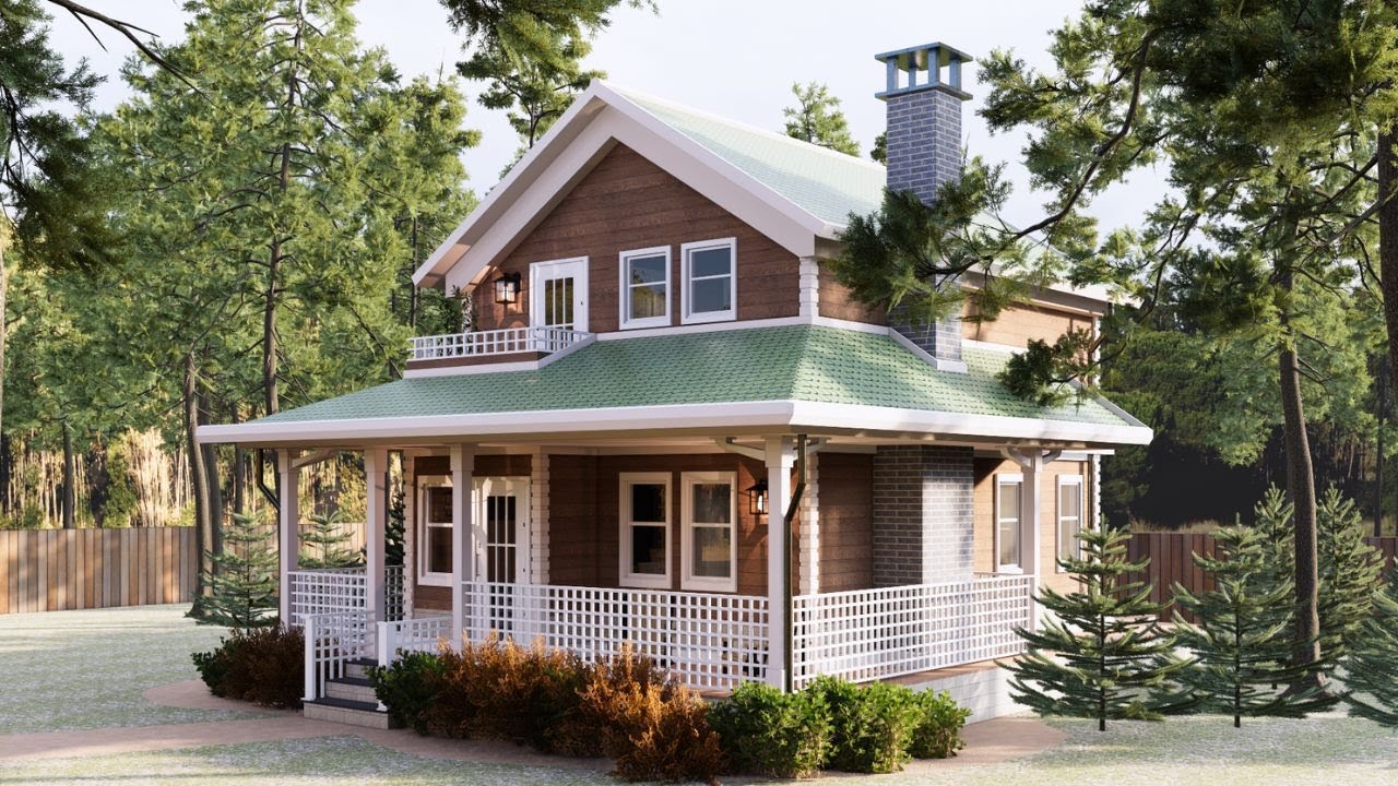 7x7m (23'x23') Discover the Magic of a 2-Story Small House Bliss !!!!