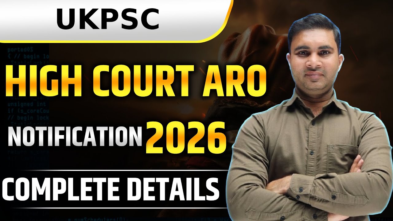 UKPSC ARO Notification 2026 | Latest Official Update | By Kapil Sir UKPSC PCS