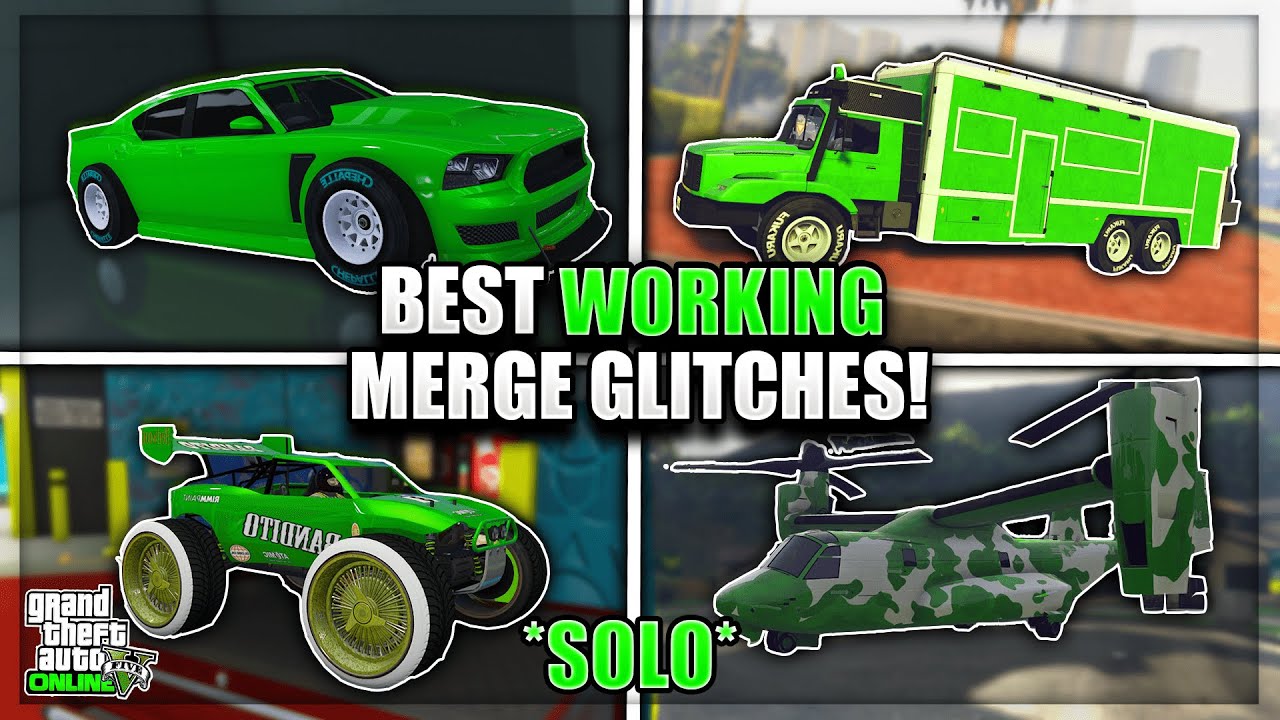 *SOLO* GTA 5 BEST WORKING CAR MERGE GLITCHES AFTER PATCH 1.70! F1/BENNY'S MERGE GLITCH! GTA 5 ONLINE