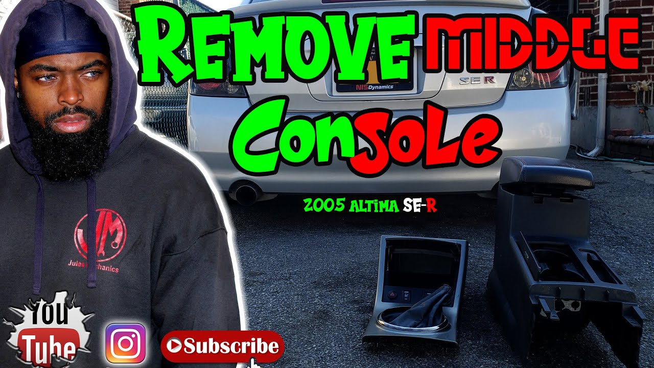 How to remove replace middle console 2005 nissan altima SE-R