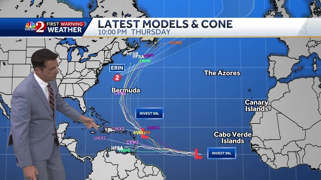 Invest 90-L could become a tropical depression this weekend | NHC tracking 4 areas
