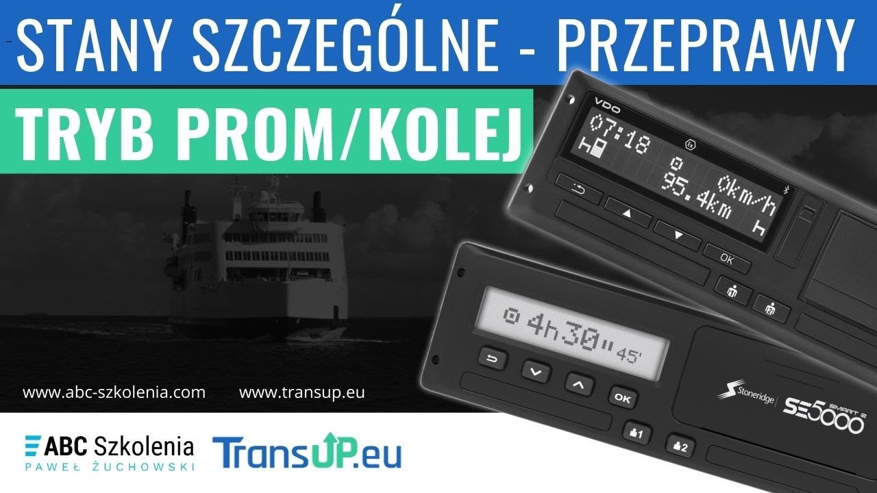 Tryb PROM / KOLEJ na tachografie [2026] - VDO i Stoneridge