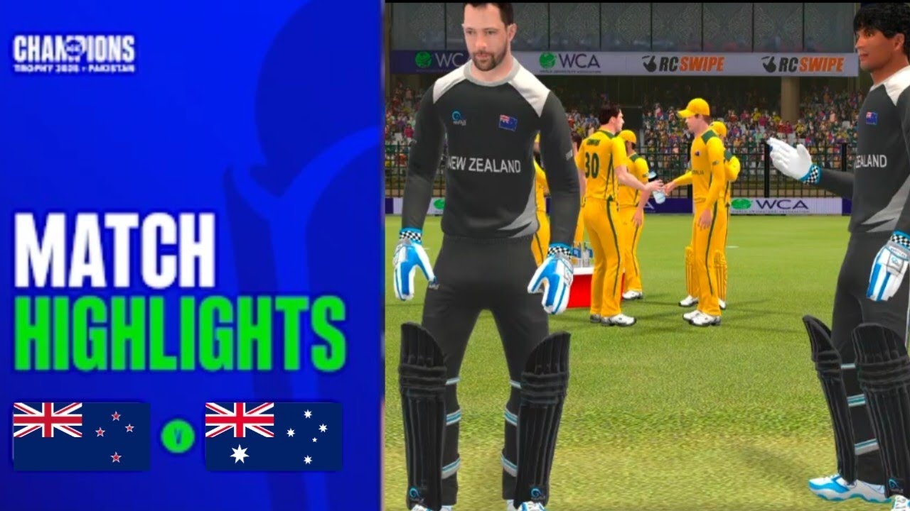Final New Zealand vs Australia  M-15 Icc Champions Trophy 2025 RC Swipe Gamplay 