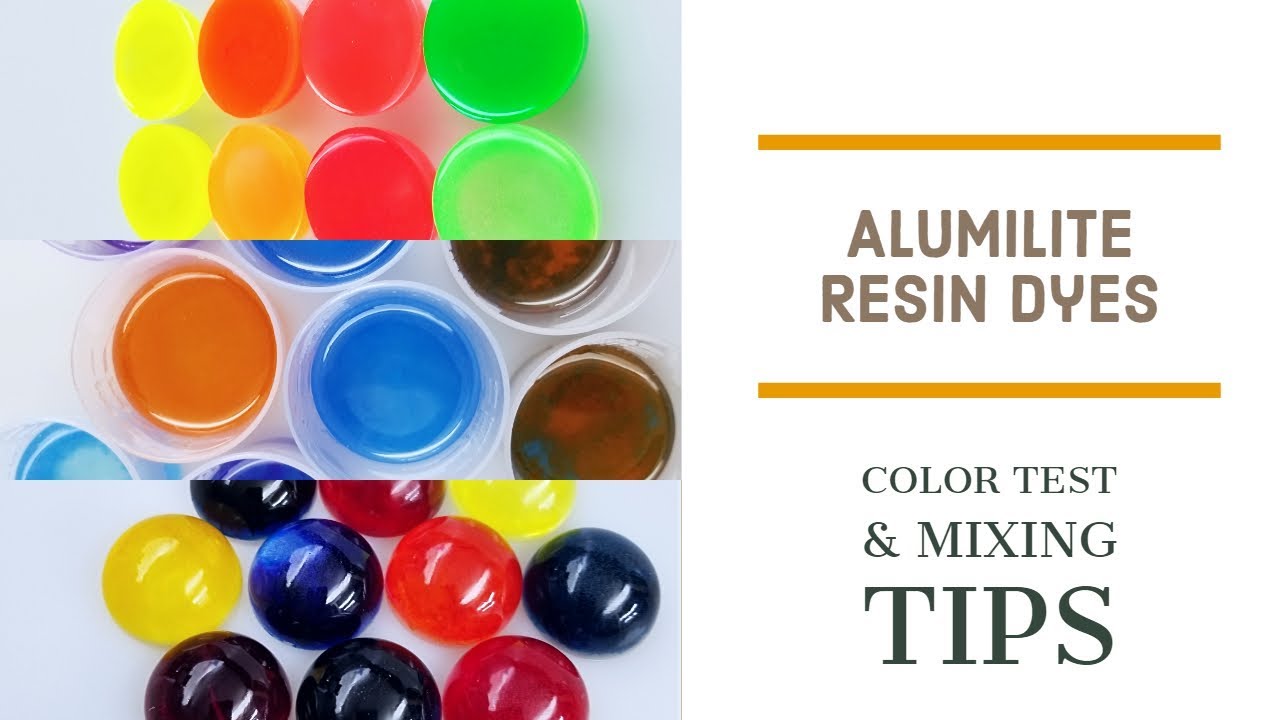 Alumilite Resin Dyes - Color Test & mixing Tips
