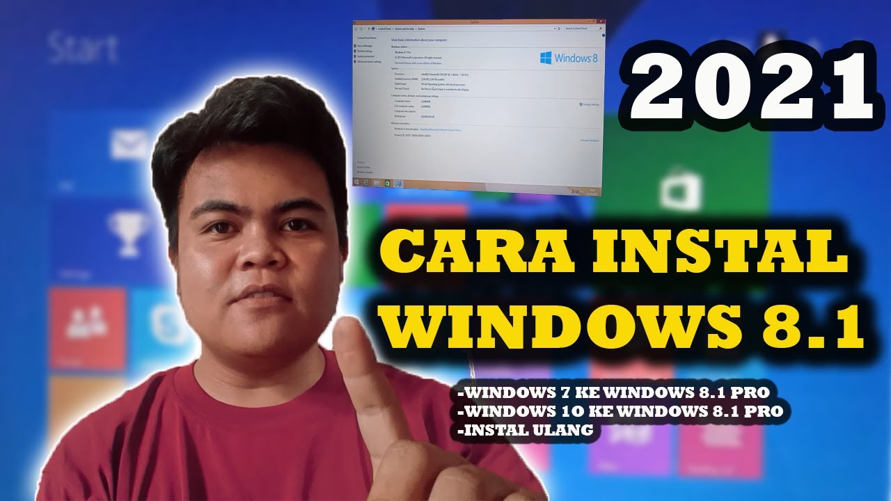 Instal Windows 8.1 Pro  Pakai flashdisk + Buat File Boot di Flash