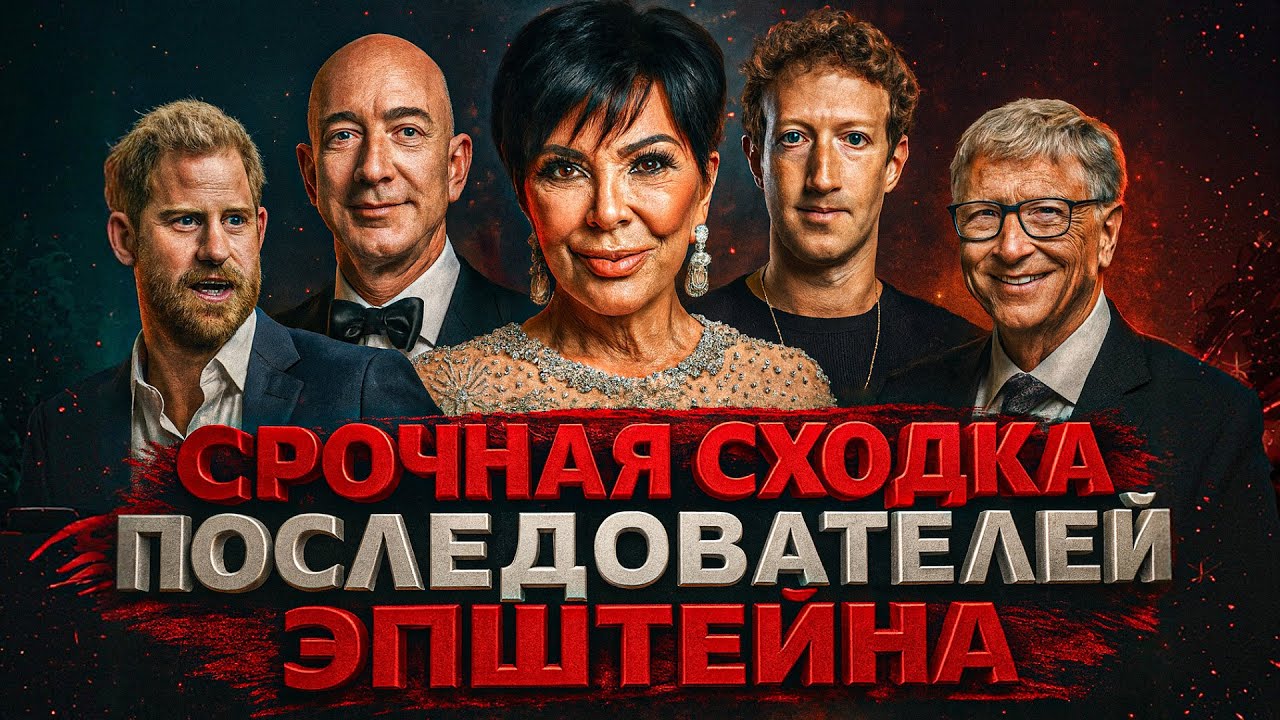 Alex СМОТРИТ СРОЧНАЯ СХОДКА ПОСЛЕДОВАТЕЛЕЙ ЭПШТЕЙНА / КРИС ДЖЕННЕР, ГЕЙТС, БЕЗОС, ЦУКЕРБЕРГ и другие