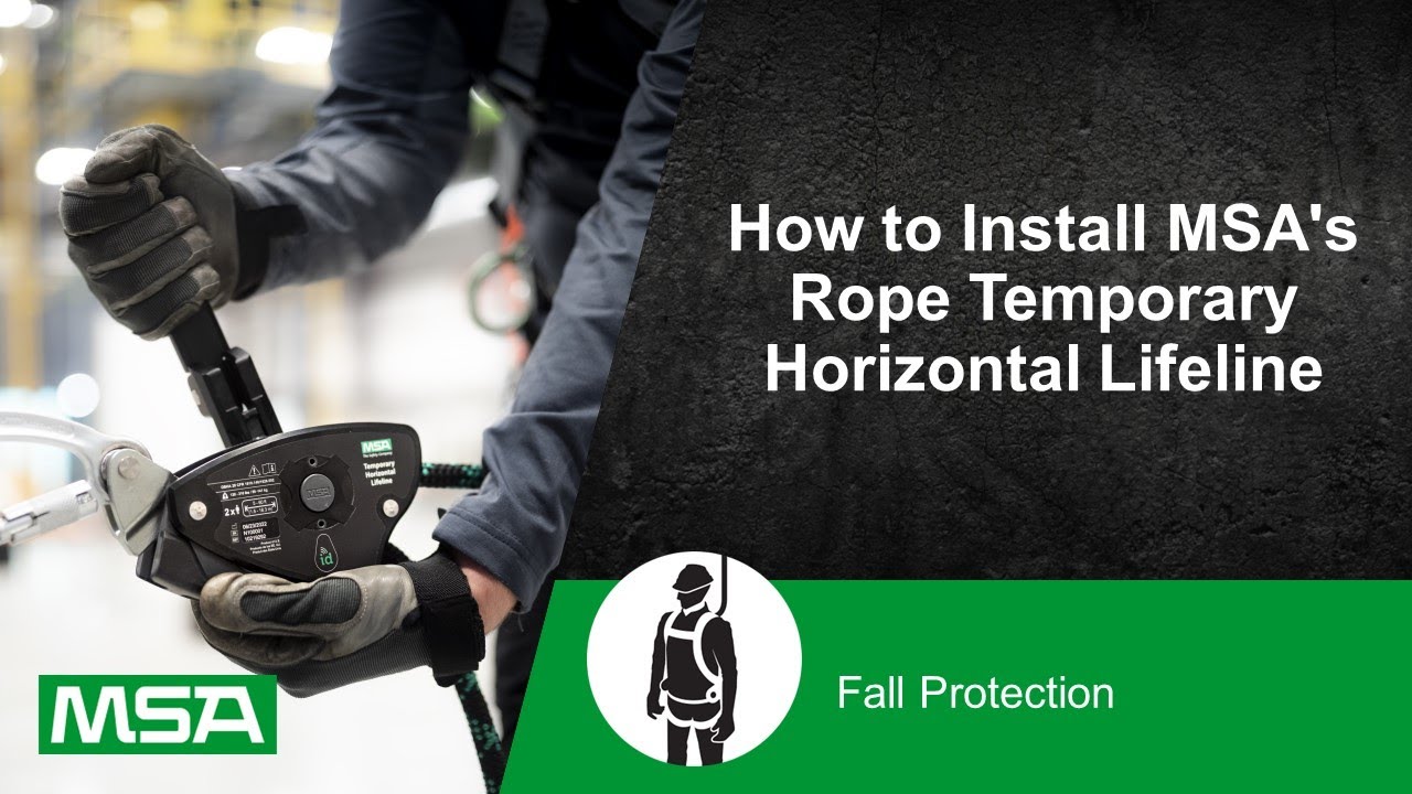 How to Install MSA's Rope Temporary Horizontal Lifeline