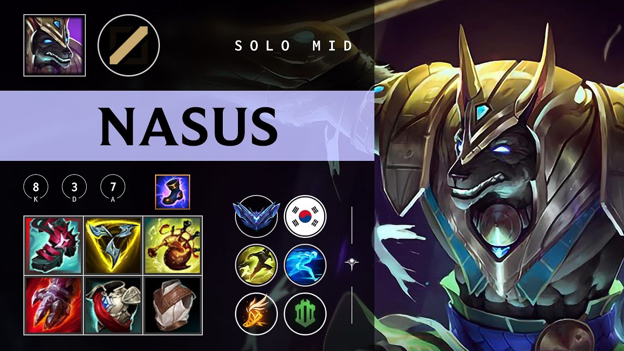 Nasus Mid vs Lissandra - KR Diamond Patch 26.02