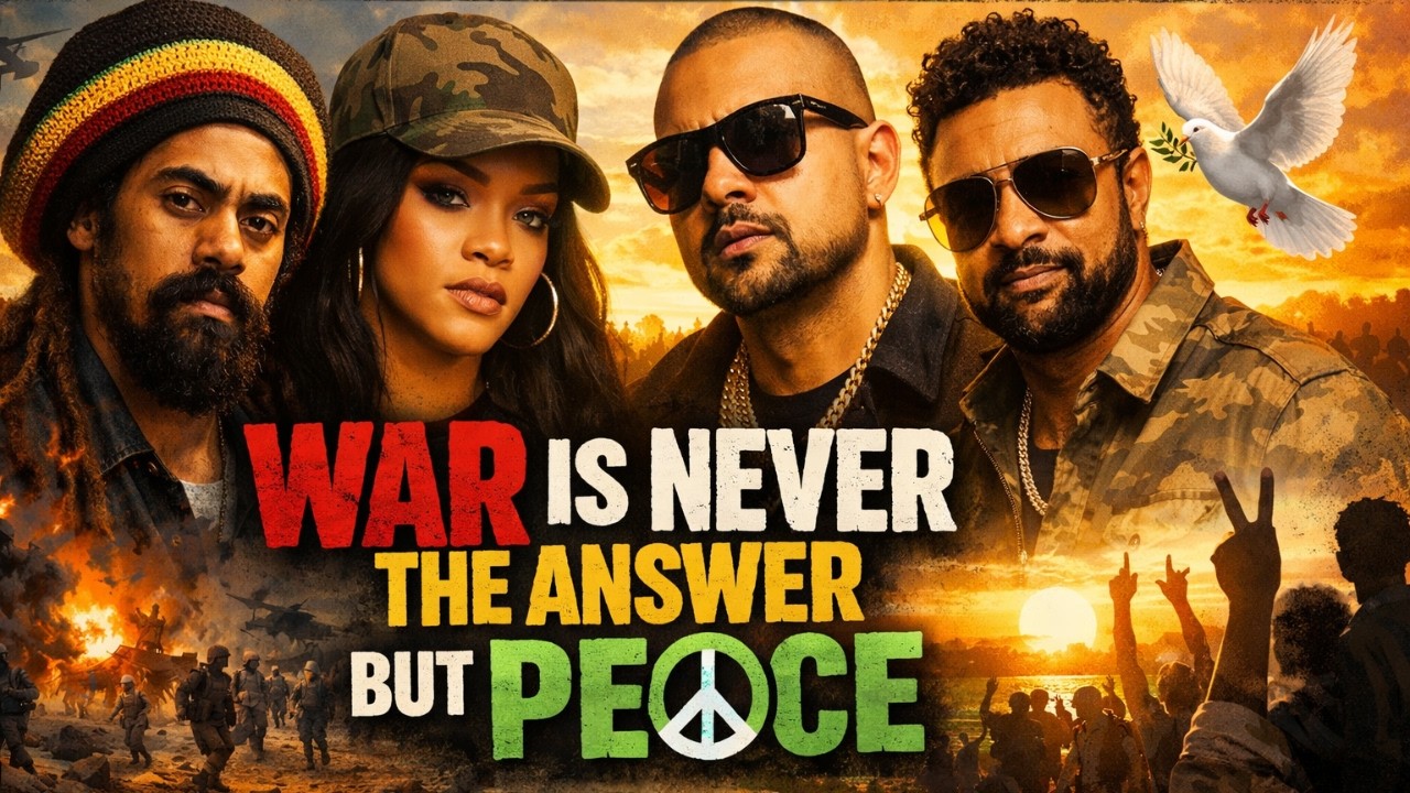 Rihanna, Damian Marley, Shaggy & Sean Paul – WAR IS NEVER THE ANSWER BUT PEACE 🕊 🕊