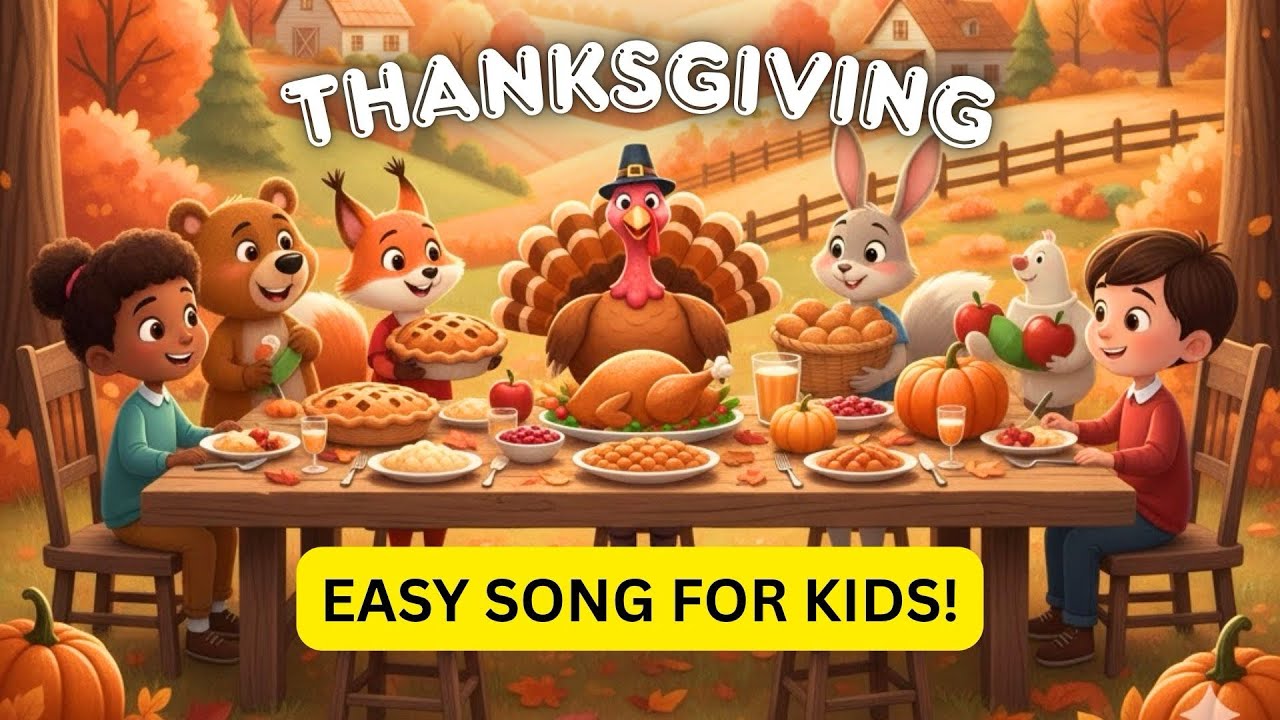 Easy Thanksgiving song for kids! #thanksgiving