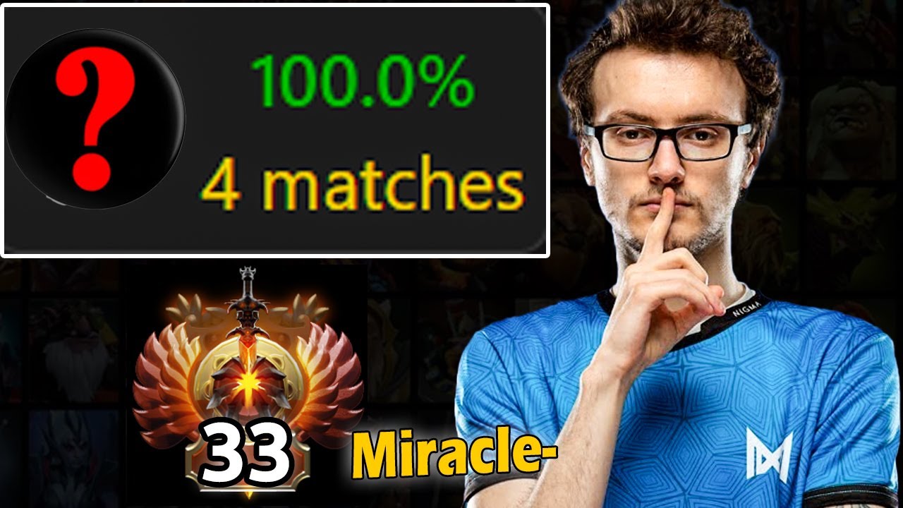 Miracle- Enjoys His Another 100% Winrate Hero in Pubs