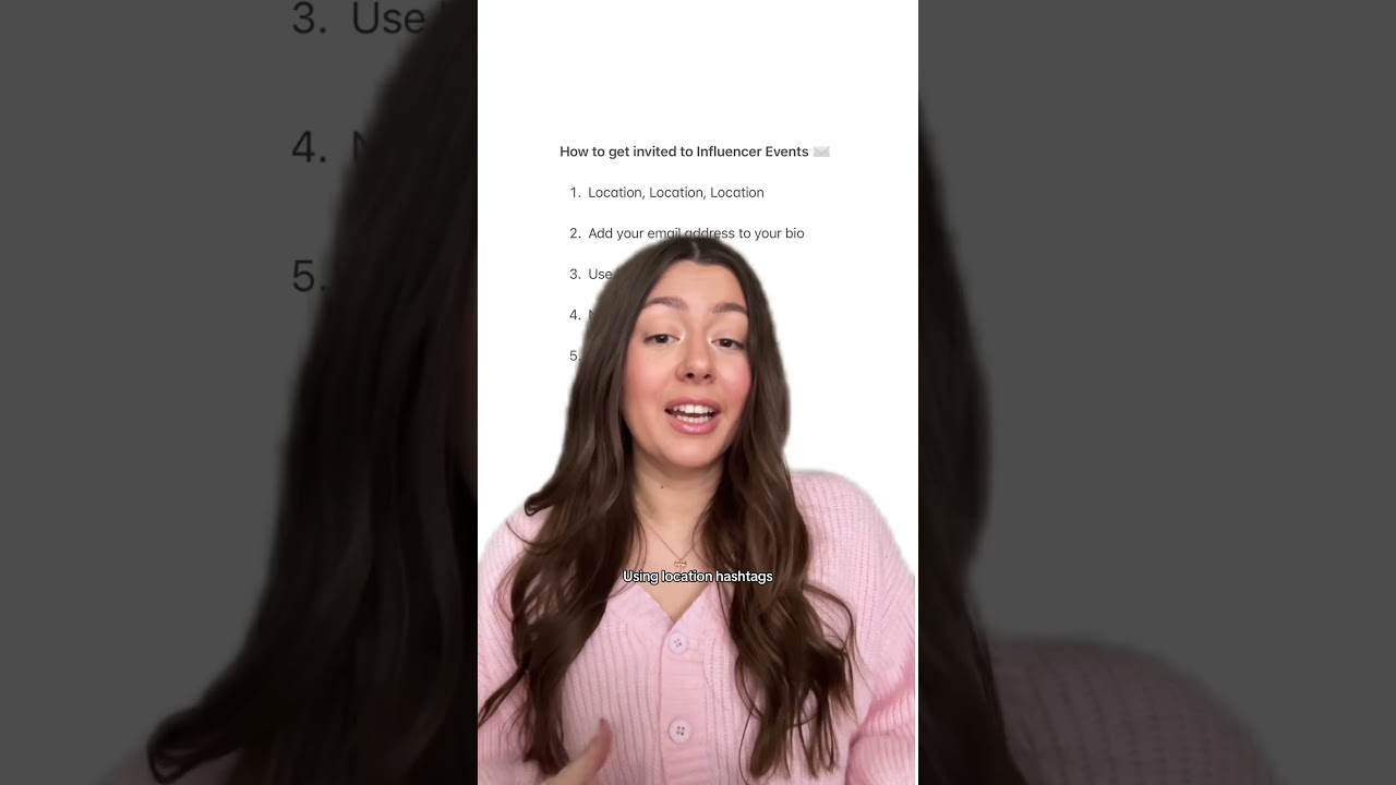 How to get invited to influencer brand events 💌🛍 | #shorts #influencertips