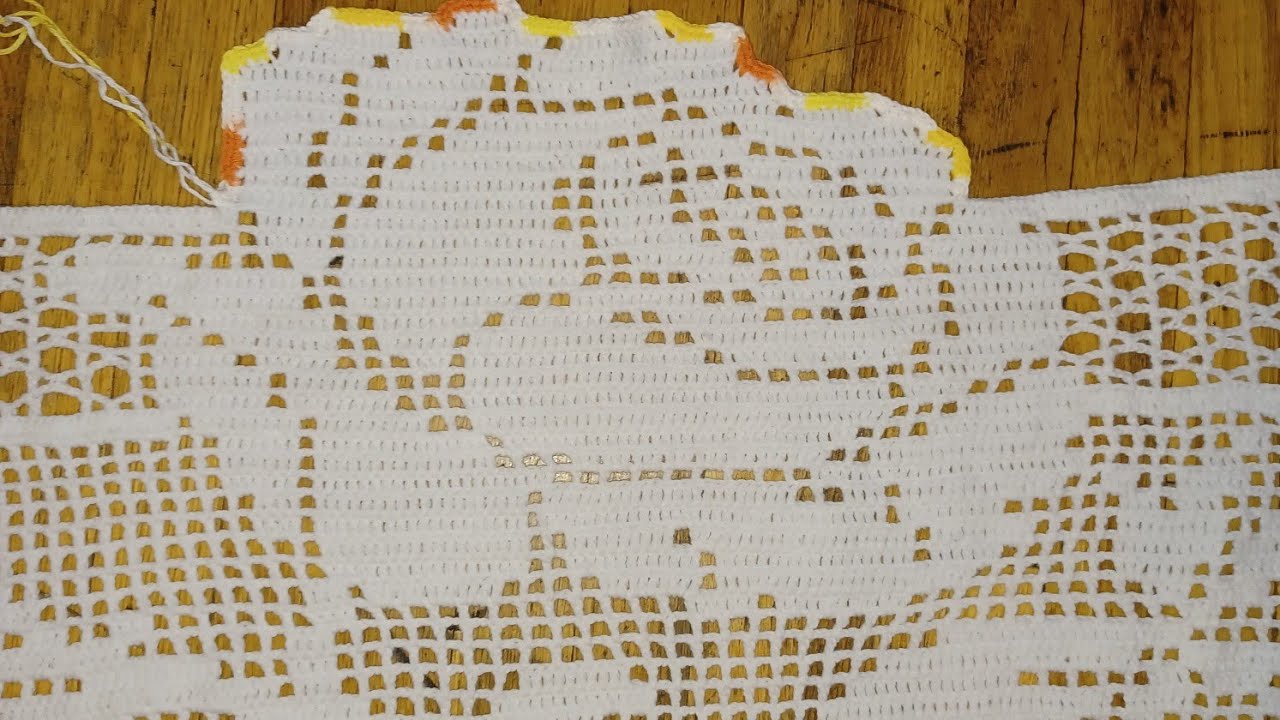 Mantel 2 Rosa's tejido a crochet paso a paso 3/parte