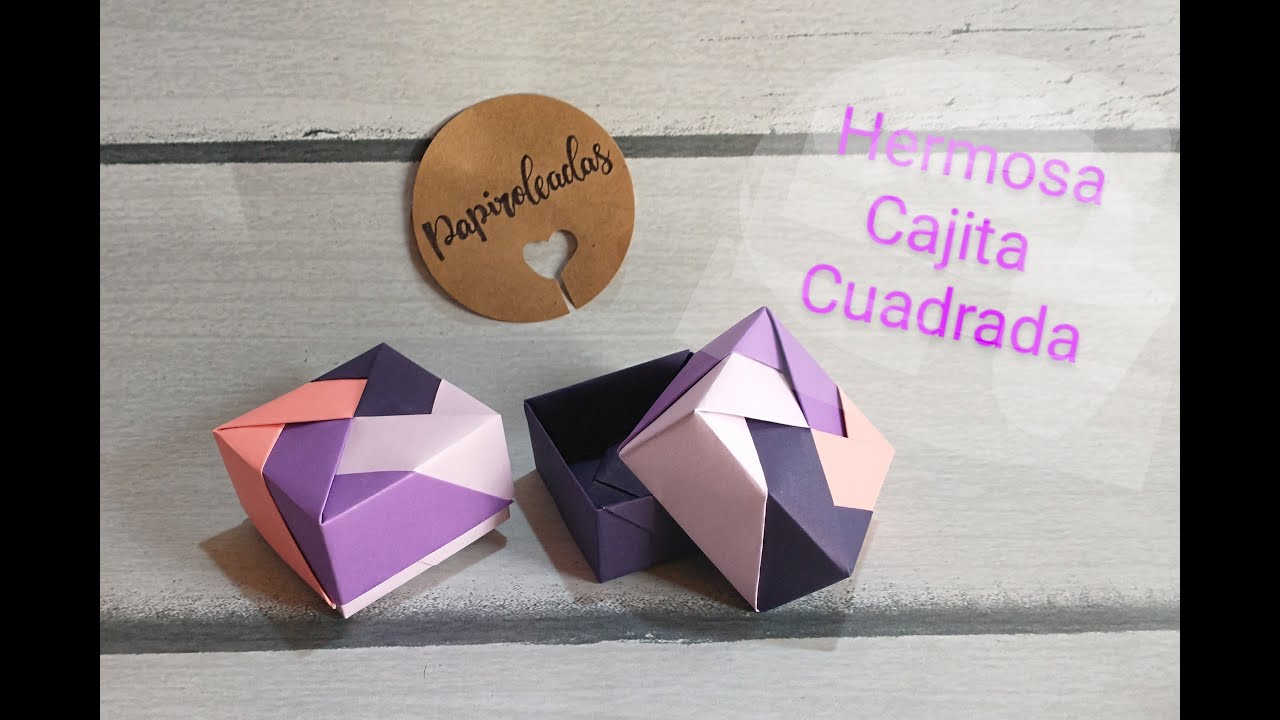 Cómo hacer una Cajita Cuadrada ORIGAMI MODULAR