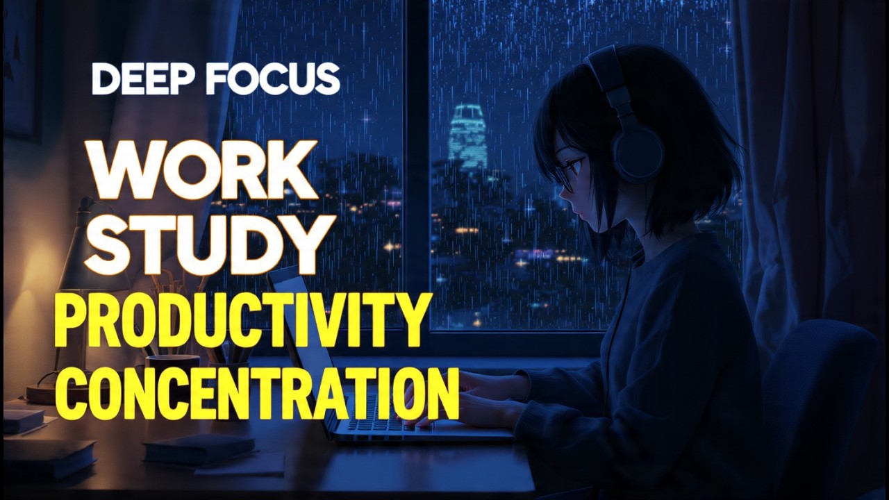 🔴 LIVE – Stay Productive With Rain & Focus – Live