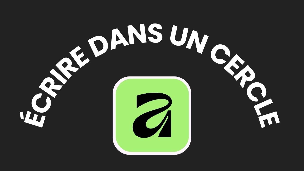 Comment écrire dans un cercle sur Affinity