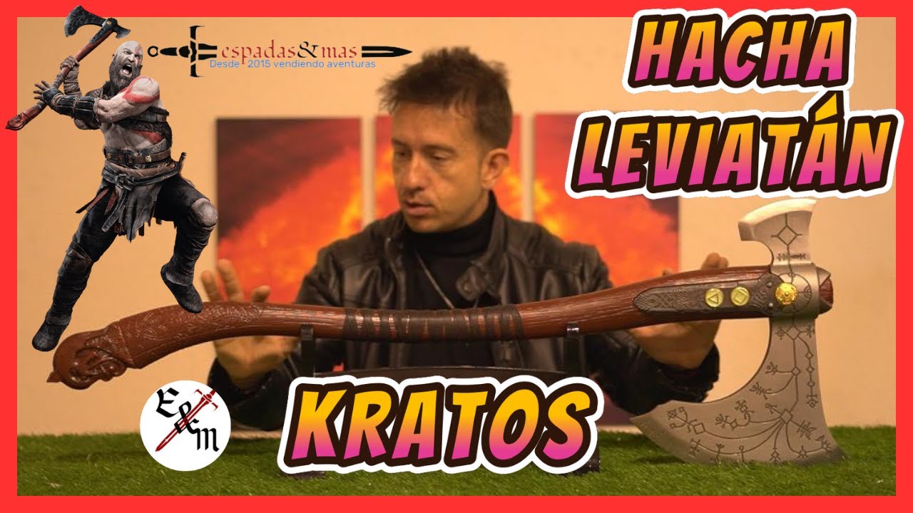 🔥HACHA LEVIATÁN de KRATOS de ACERO Tamaño Real🔥