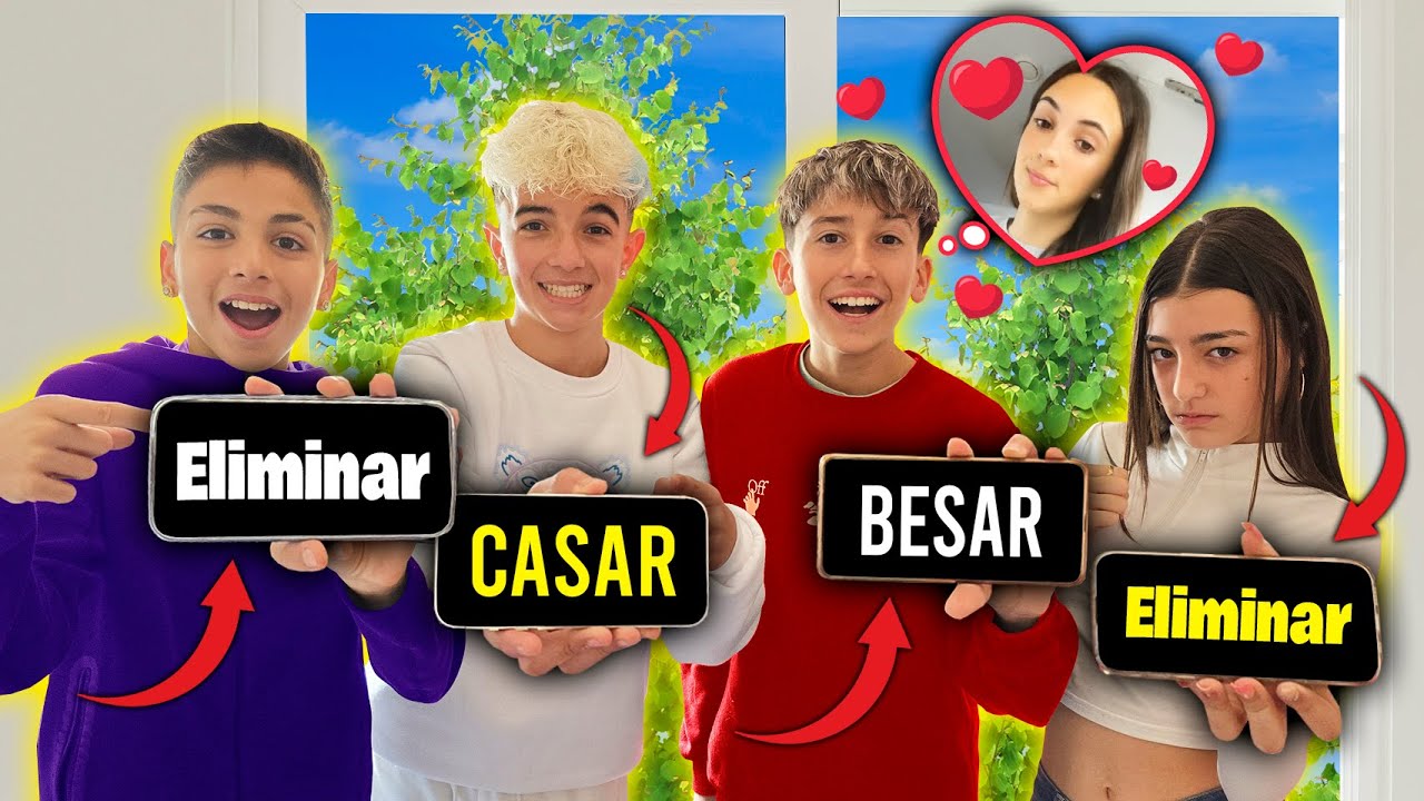 BESAR CASAR O ELIMINAR * ¿Con quien me Casaría?😍😍😍*