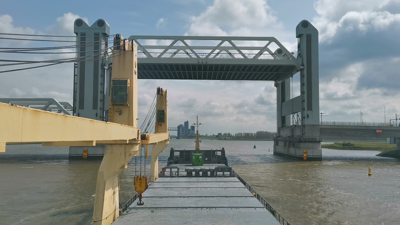 Passing Botlekbrug A15 bridge