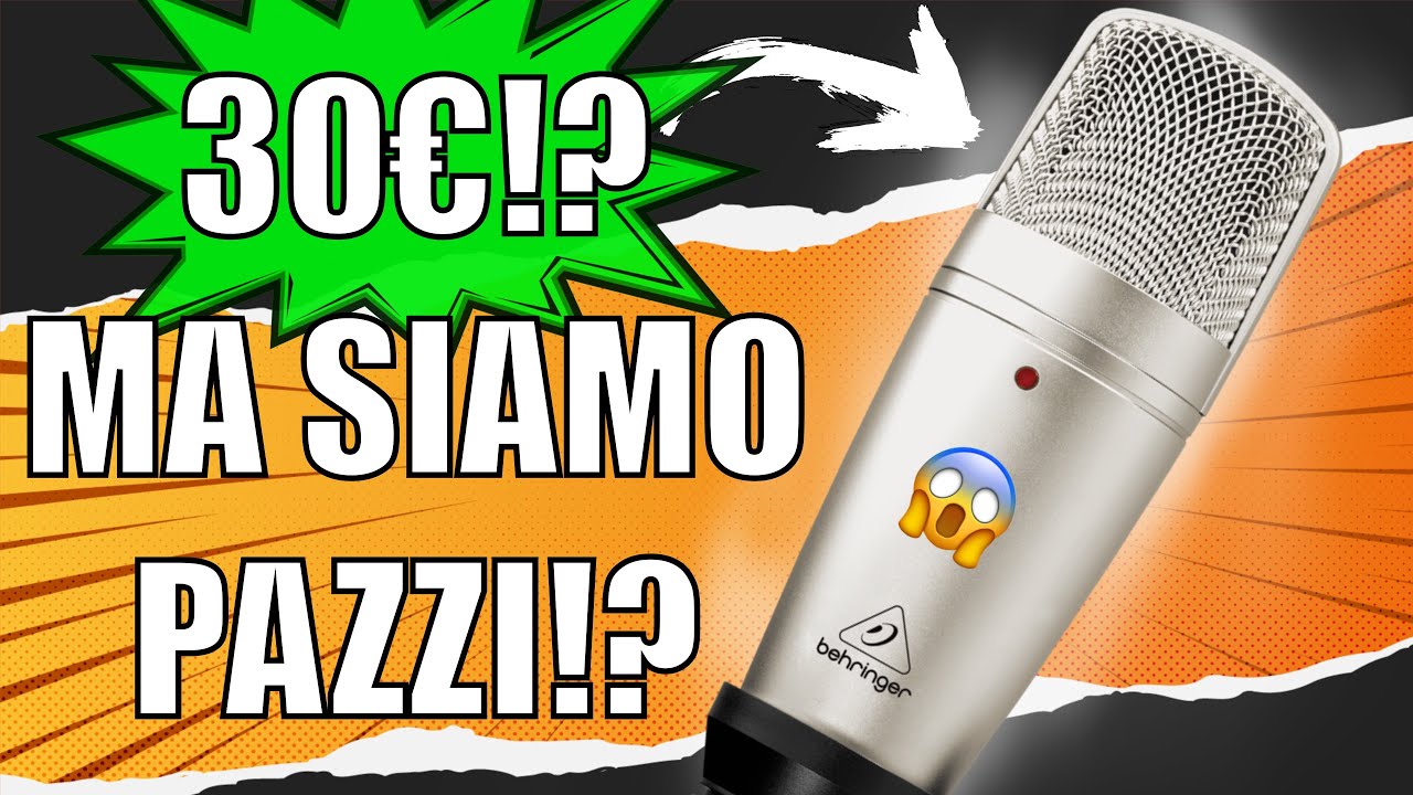 Questo è il MIGLIOR microfono economico! Behringer C1 Unboxing e recensione con test audio