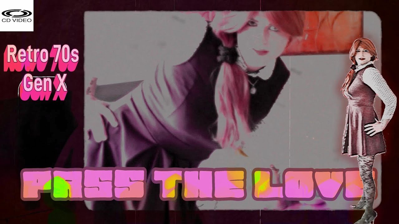 Crossdressing Vlogger Pinafore Dress Pass the LOVE GenX retro
